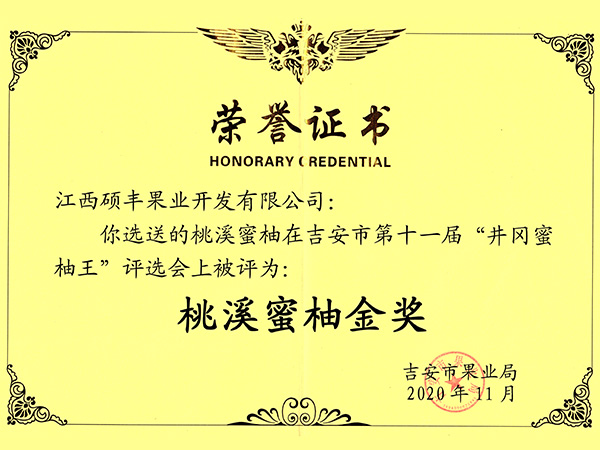桃溪蜜柚金奖2020年